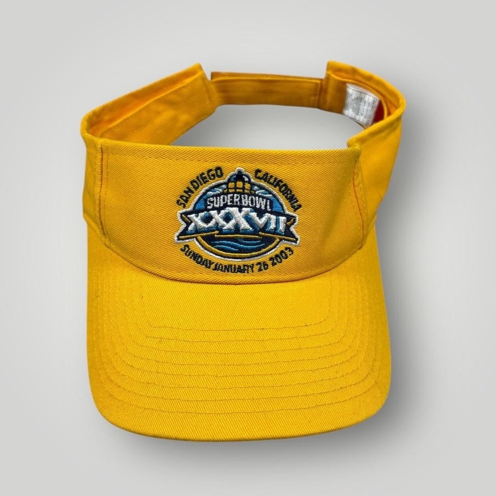 Vintage Super Bowl XXXVII‎ Hat Visor Strap Back One Size NFL Football Reebok